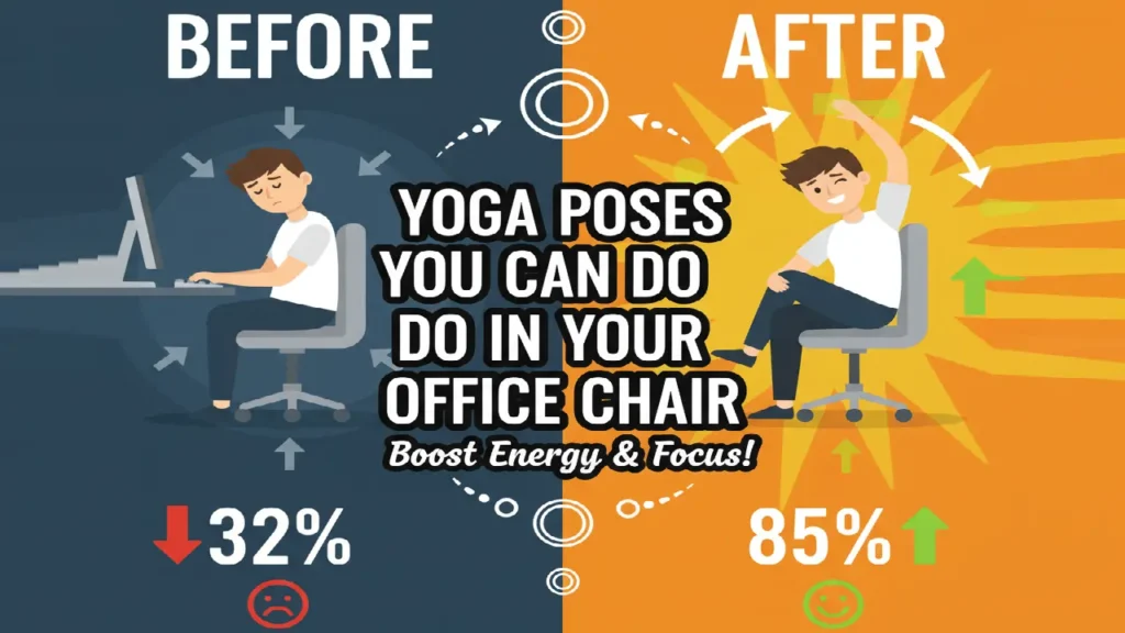 yoga poses you can do in your office chair