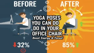 yoga poses you can do in your office chair
