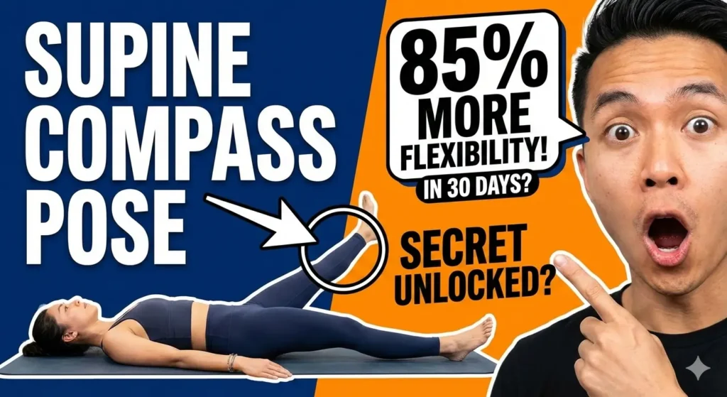 Supine Compass pose 