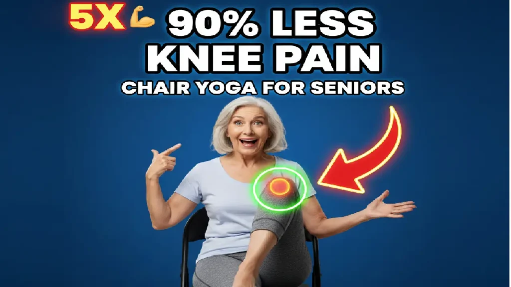 Chair yoga for seniors with knee pain