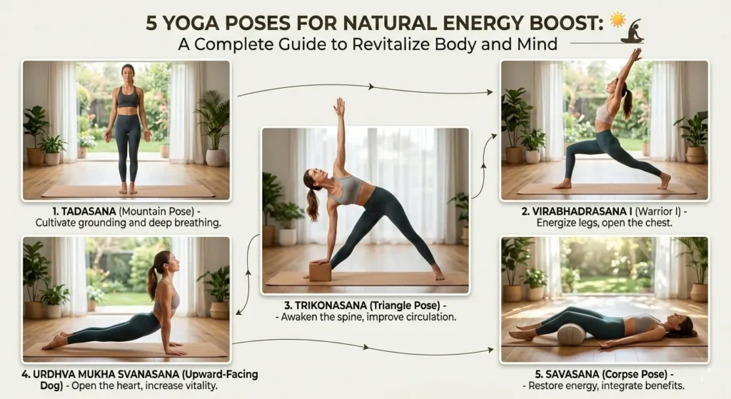 5 yoga poses for natural energy boost