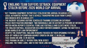 England World Cup equipment theft