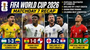 FIFA World Cup 2026 Matchday 7 Recap