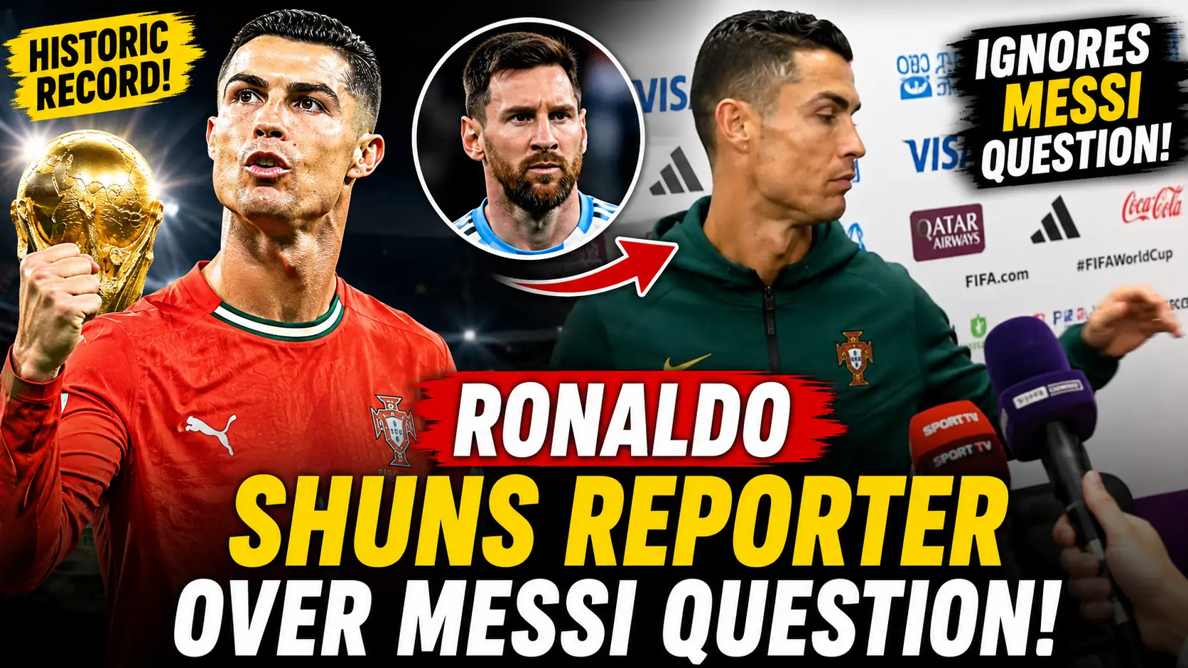 Cristiano Ronaldo Avoids Messi