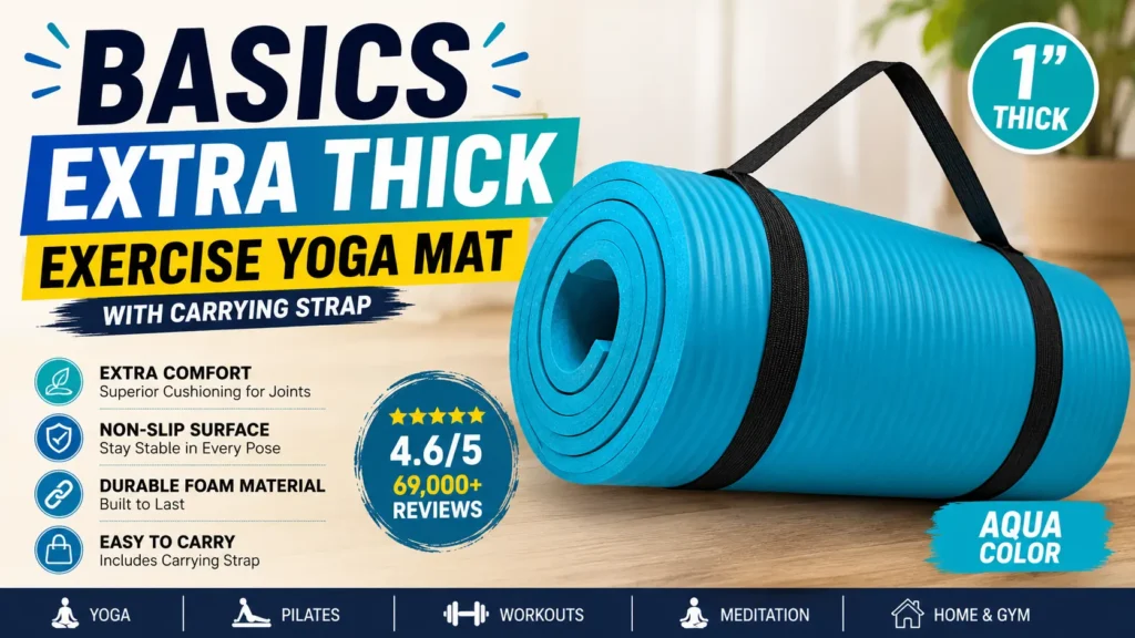 Yoga Mat with Carrying Strap
