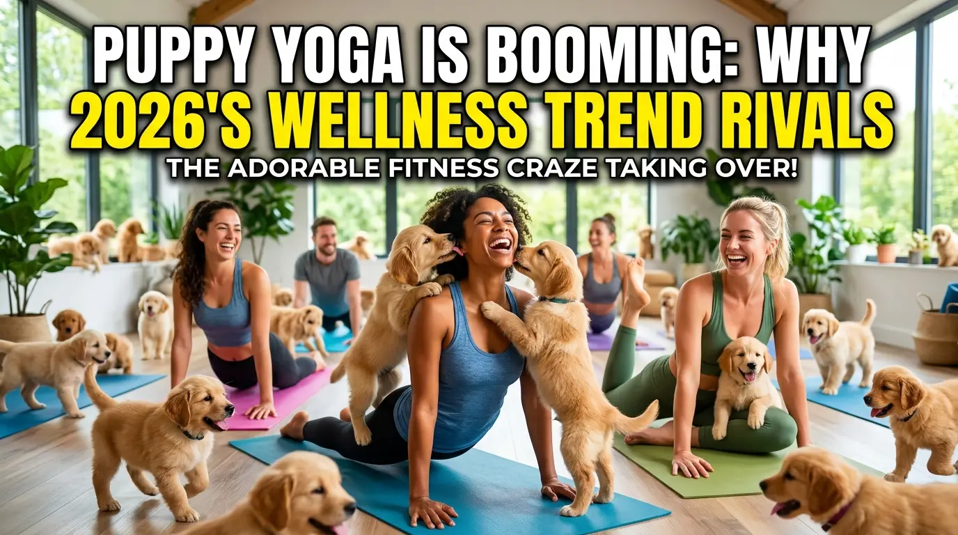 Puppy Yoga Is Booming